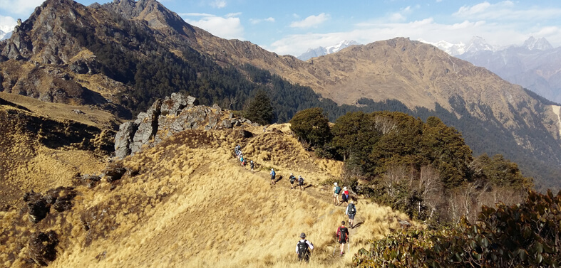 Kuari Pass Tapovan Khulara Trek Route